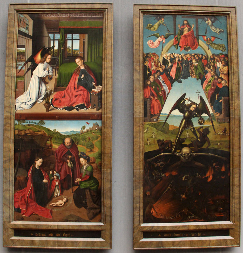 Страшный суд, Благовещение и Рождение Христово Петрюс Кристус - Petrus Christus