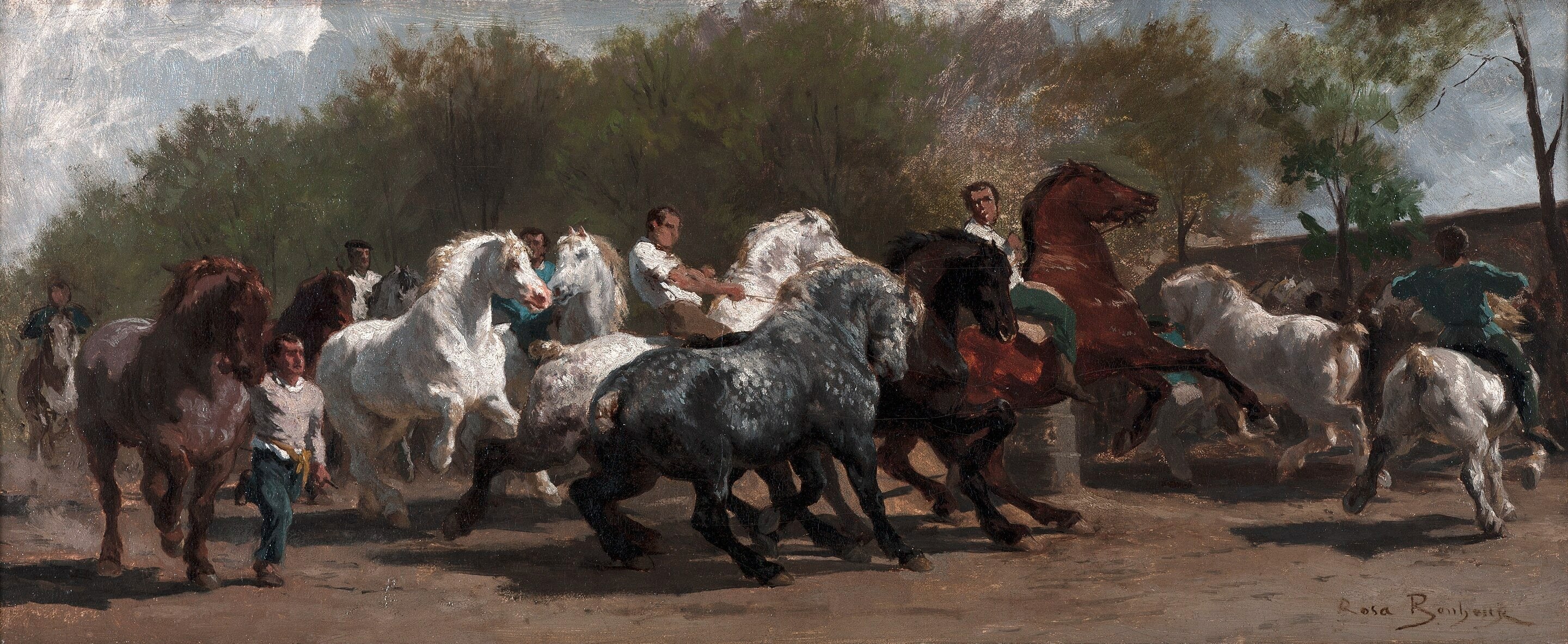 Le marché aux chevaux - Rosa Bonheur - Alpha Reproduction
