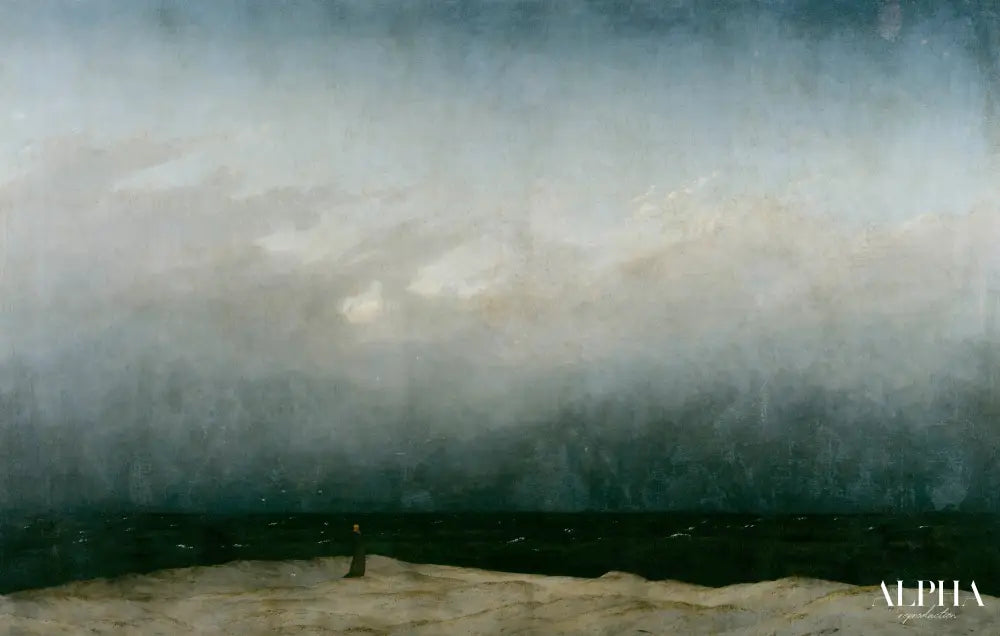 Le Moine au bord de la mer - Caspar David Friedrich - Reproductions de tableaux et peintures haut de gamme