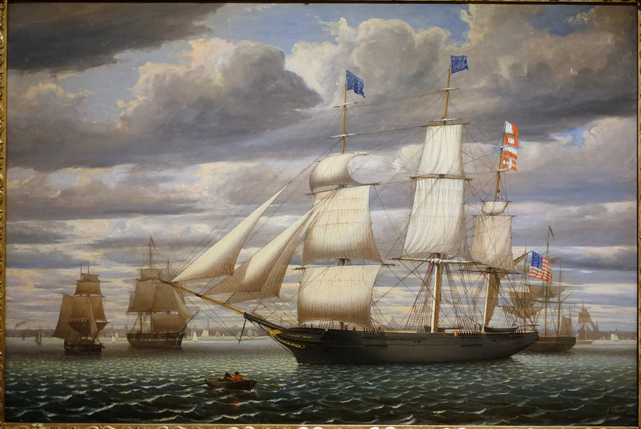 Корабль Южный Крест в порту Бостона, 1851 — Фитц Генри Лейн
