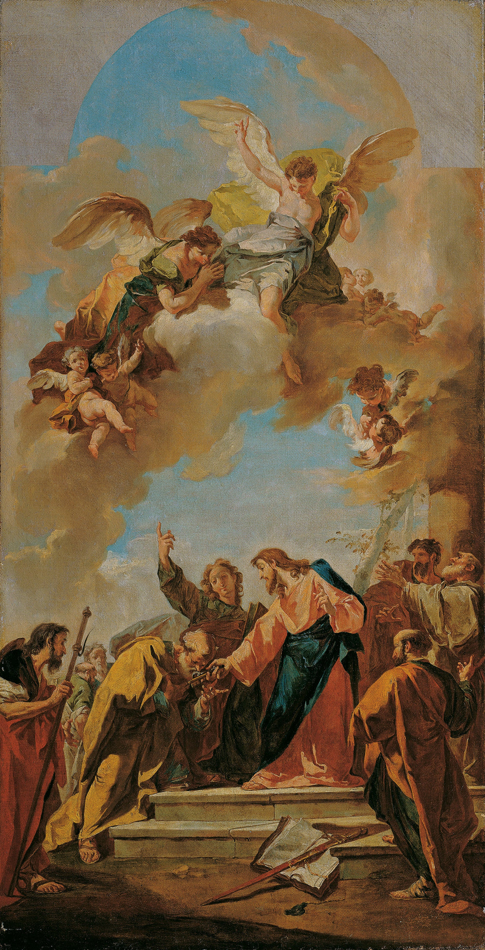 Le passage des clés à Peter - Giovanni Battista Pittoni - Alpha Reproduction