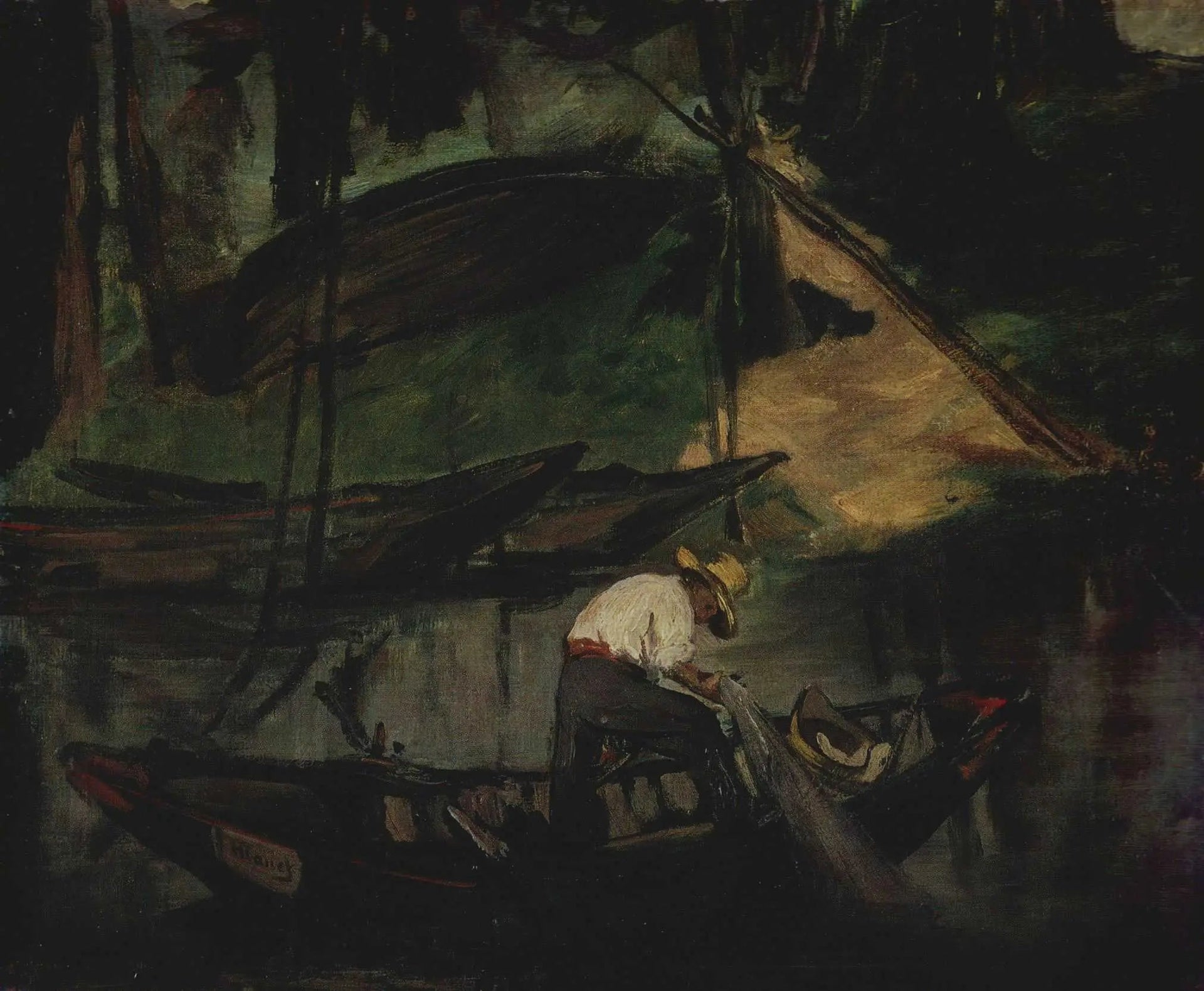 Le pêcheur - Édouard Manet image 1 reproduction artisanale de tableau