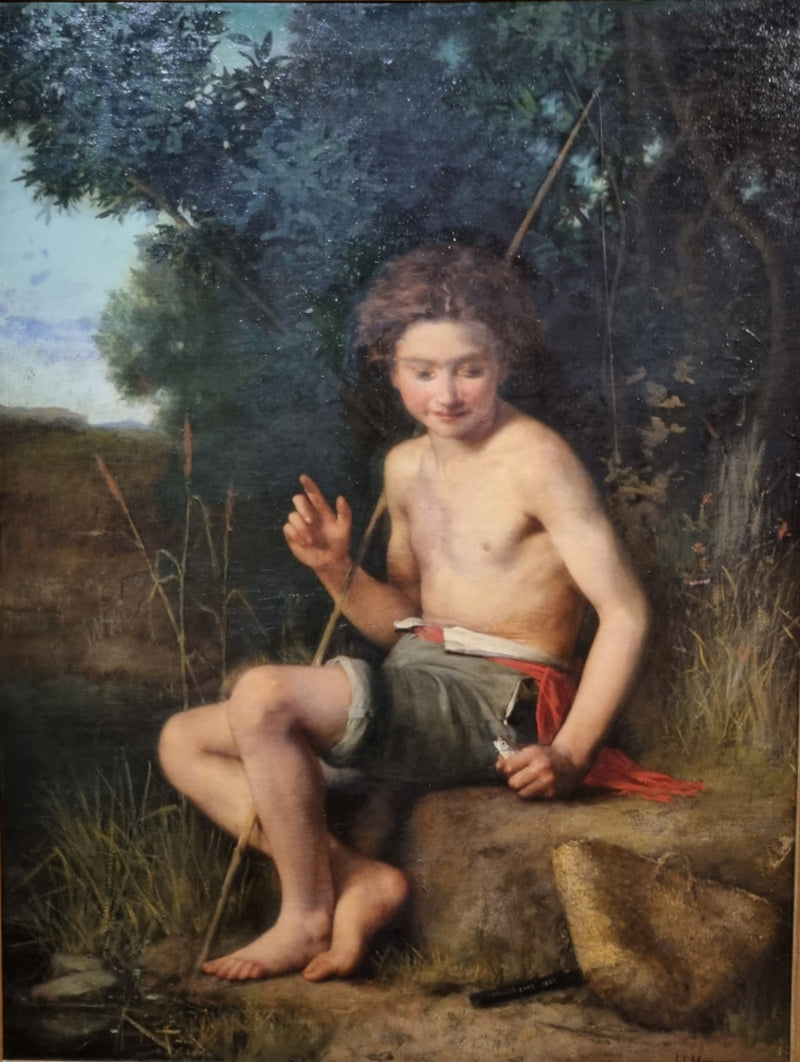 Le pêcheur et le petit poisson - Jean-Jacques Henner