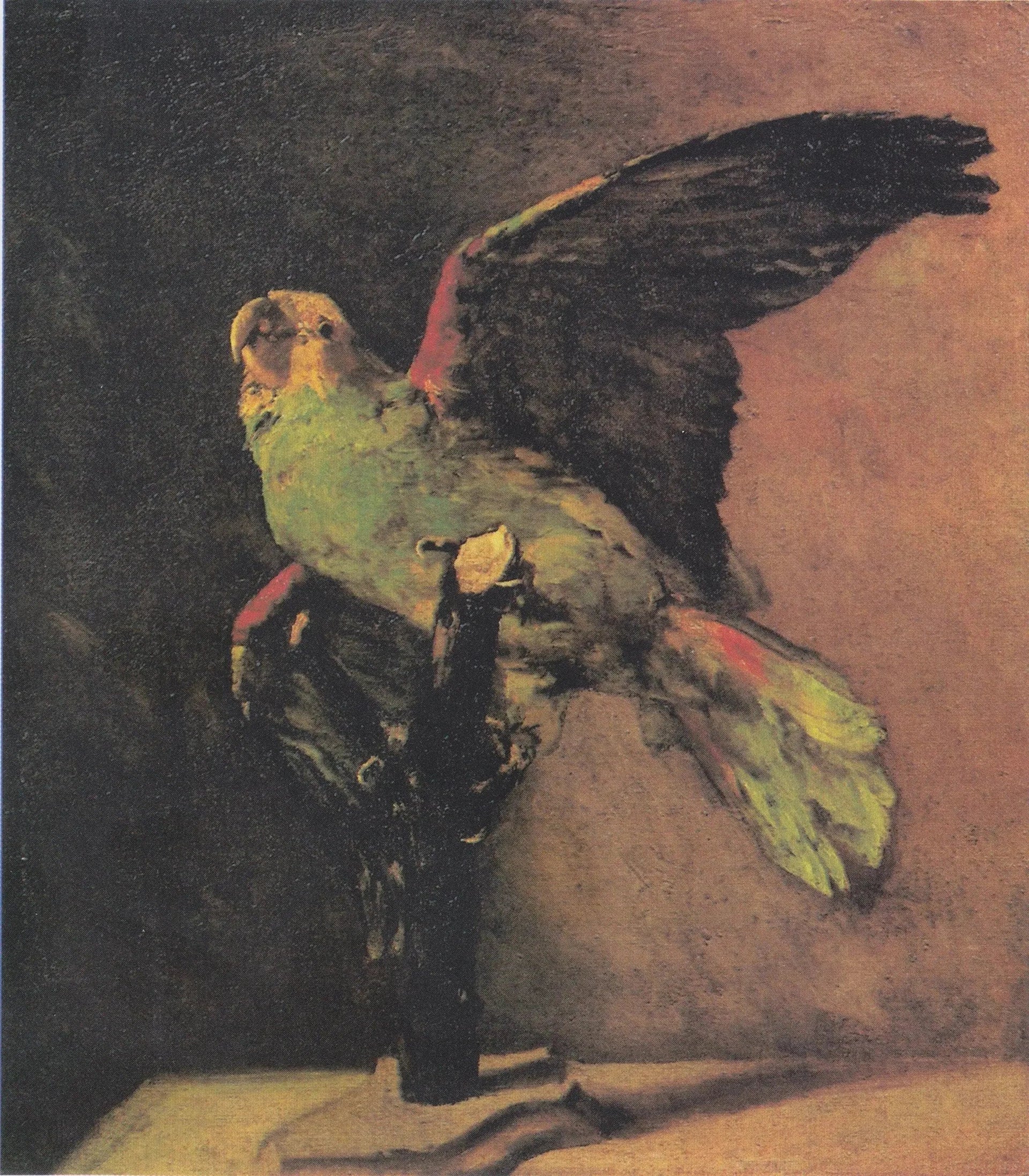 Le perroquet vert - Vincent van Gogh image 1 reproduction de peinture à l’huile