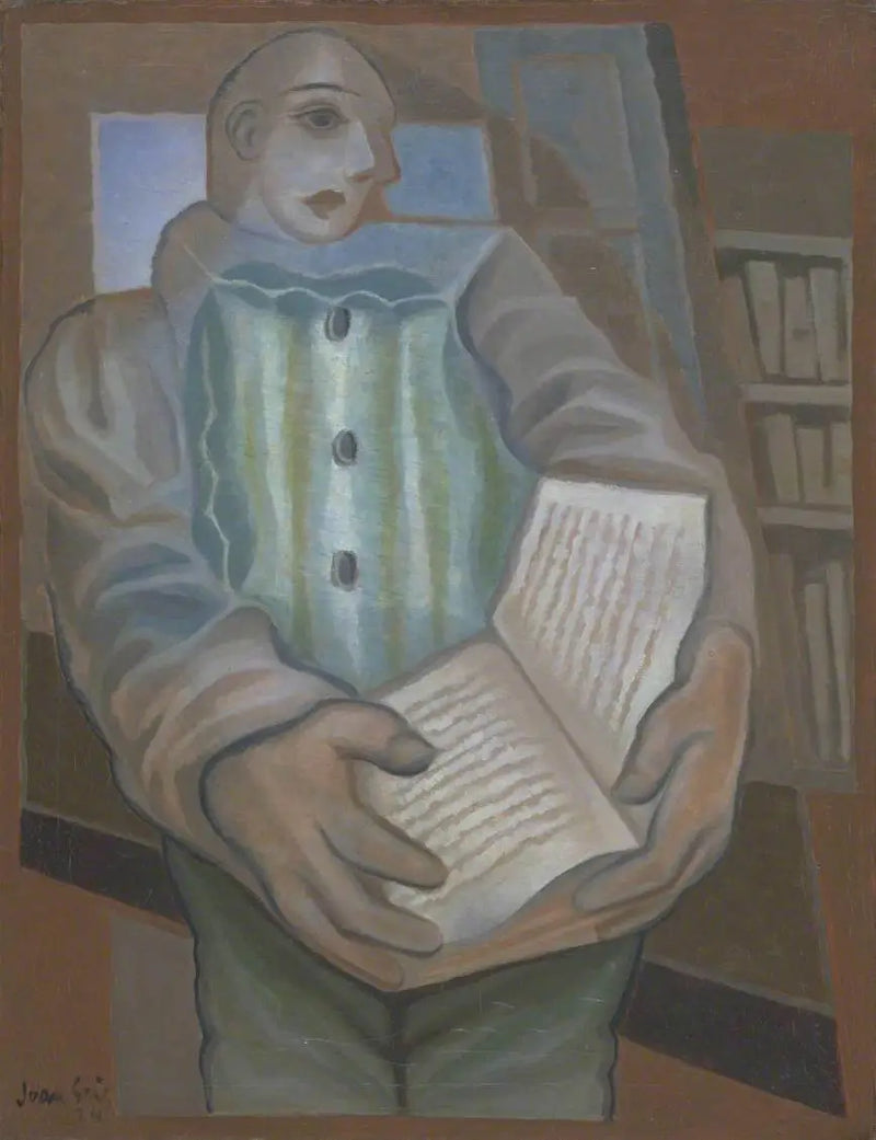 Пьерро с книгой - Хуан Грис