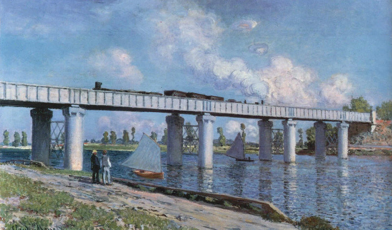 Железнодорожный мост в Аржантёй - Клод Моне