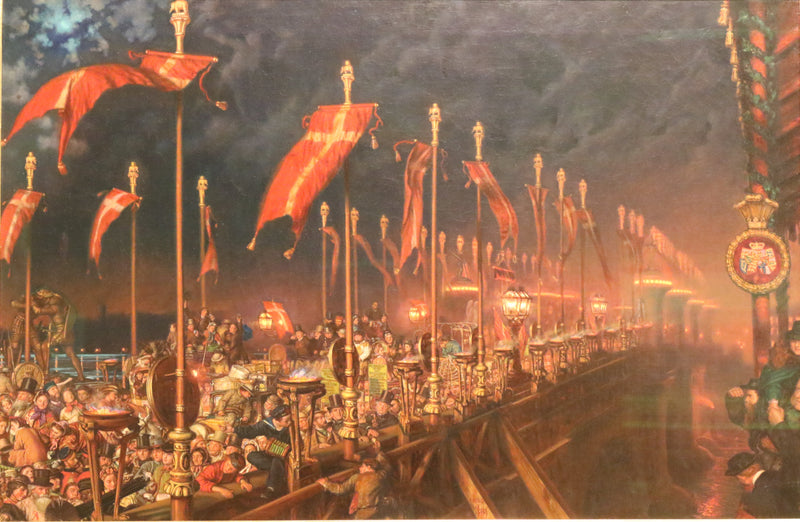 Лондонский мост в вечер свадьбы принца и принцессы Уэльской - Уильям Холман Хант