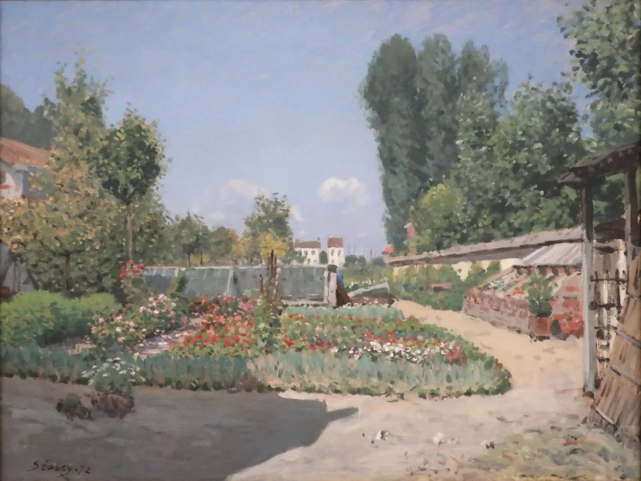 Le Potager (Le Potager) - Alfred Sisley image 1 reproduction de peinture à l’huile
