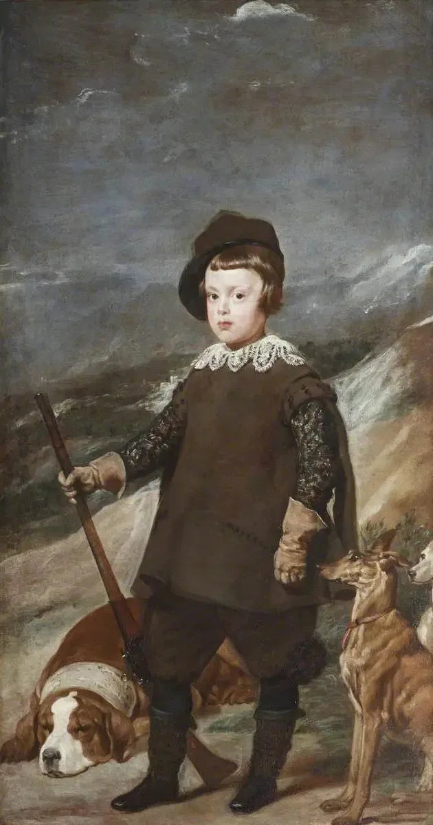 Принц Бальтазар Карлос (1629-1646), в возрасте 6 лет, в роли охотника - Диего Веласкес