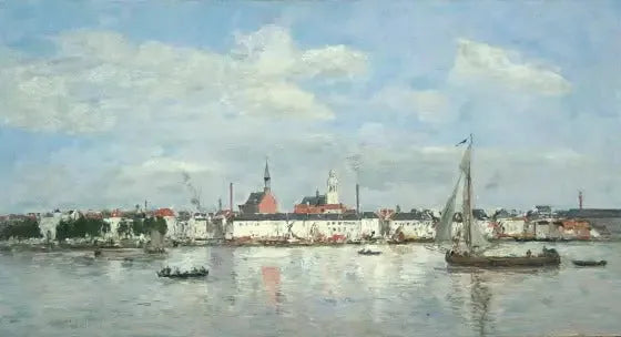 Набережная в Антверпене (1874) - Эжен Бюден