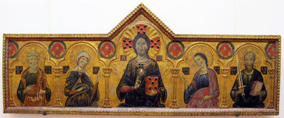 Le Rédempteur entre la Vierge et trois saints - Cosimo Rosselli - Alpha Reproduction