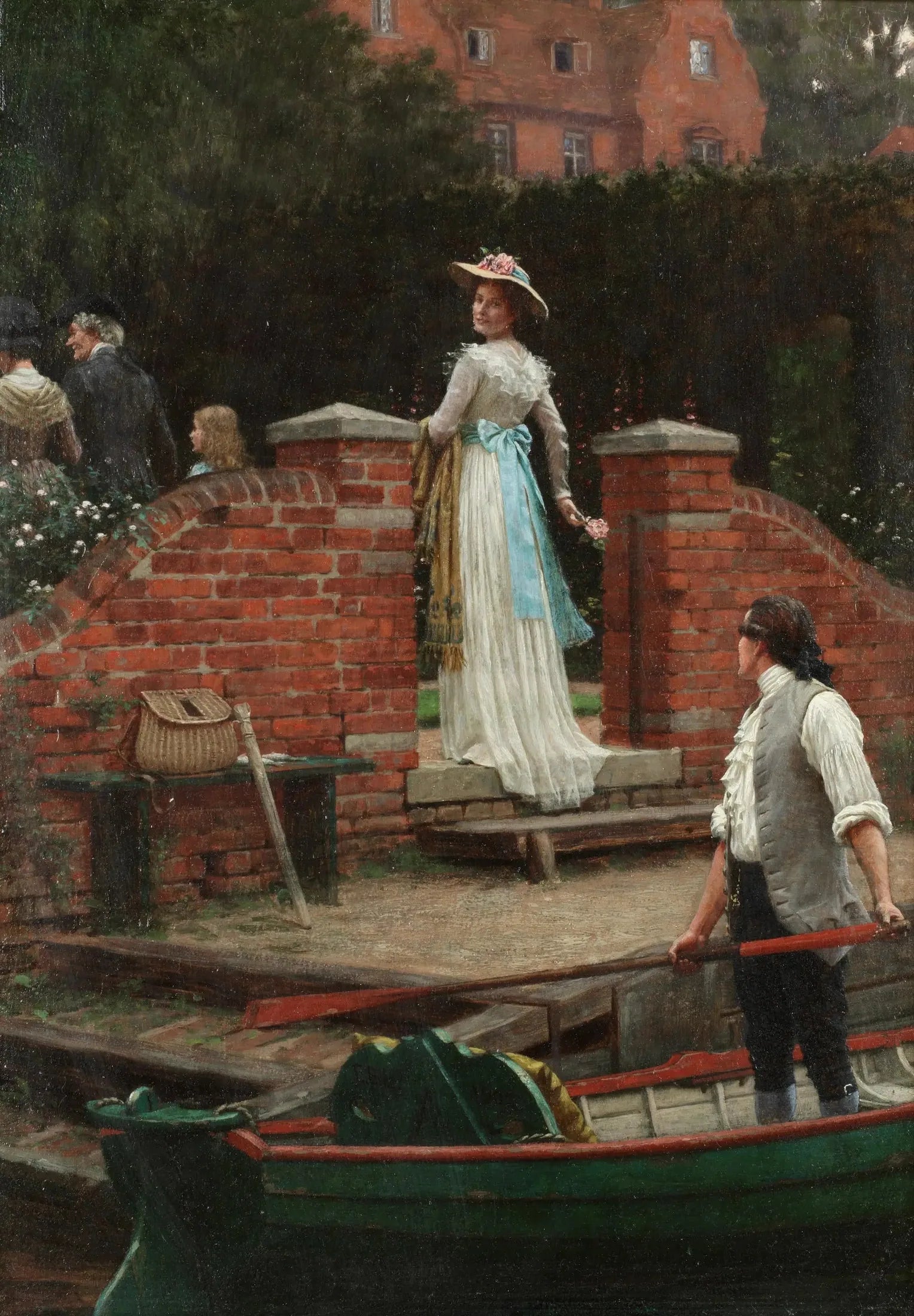 Le regard qui enchante - Edmund Blair Leighton image 1 copie peinte à la main à l’huile