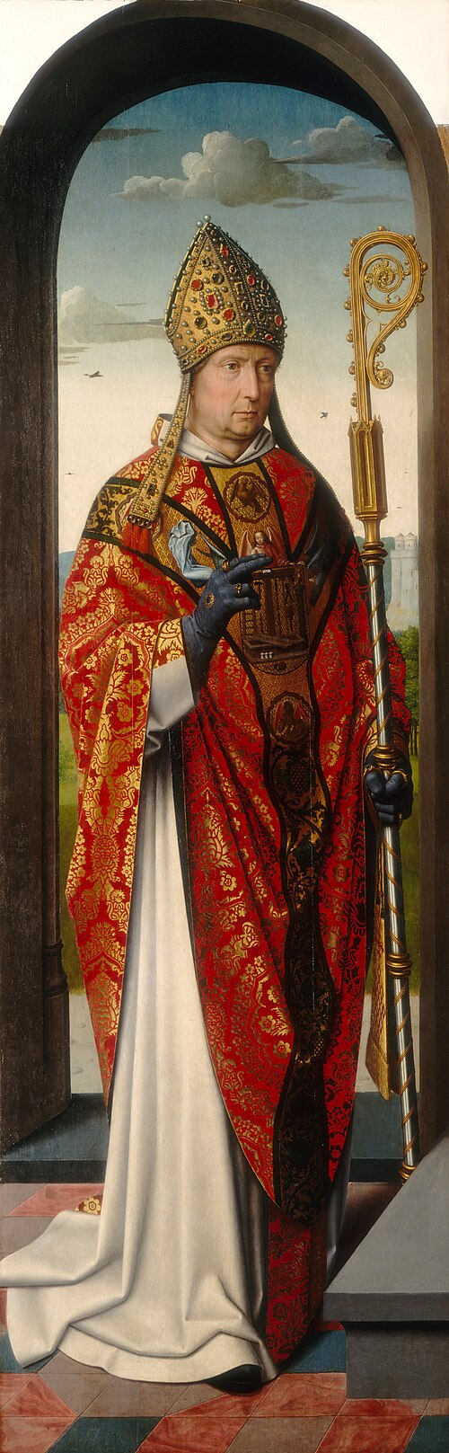 Le retable de Sainte-Anne: Saint Nicolas [panneau de gauche] - Gérard David - Alpha Reproduction