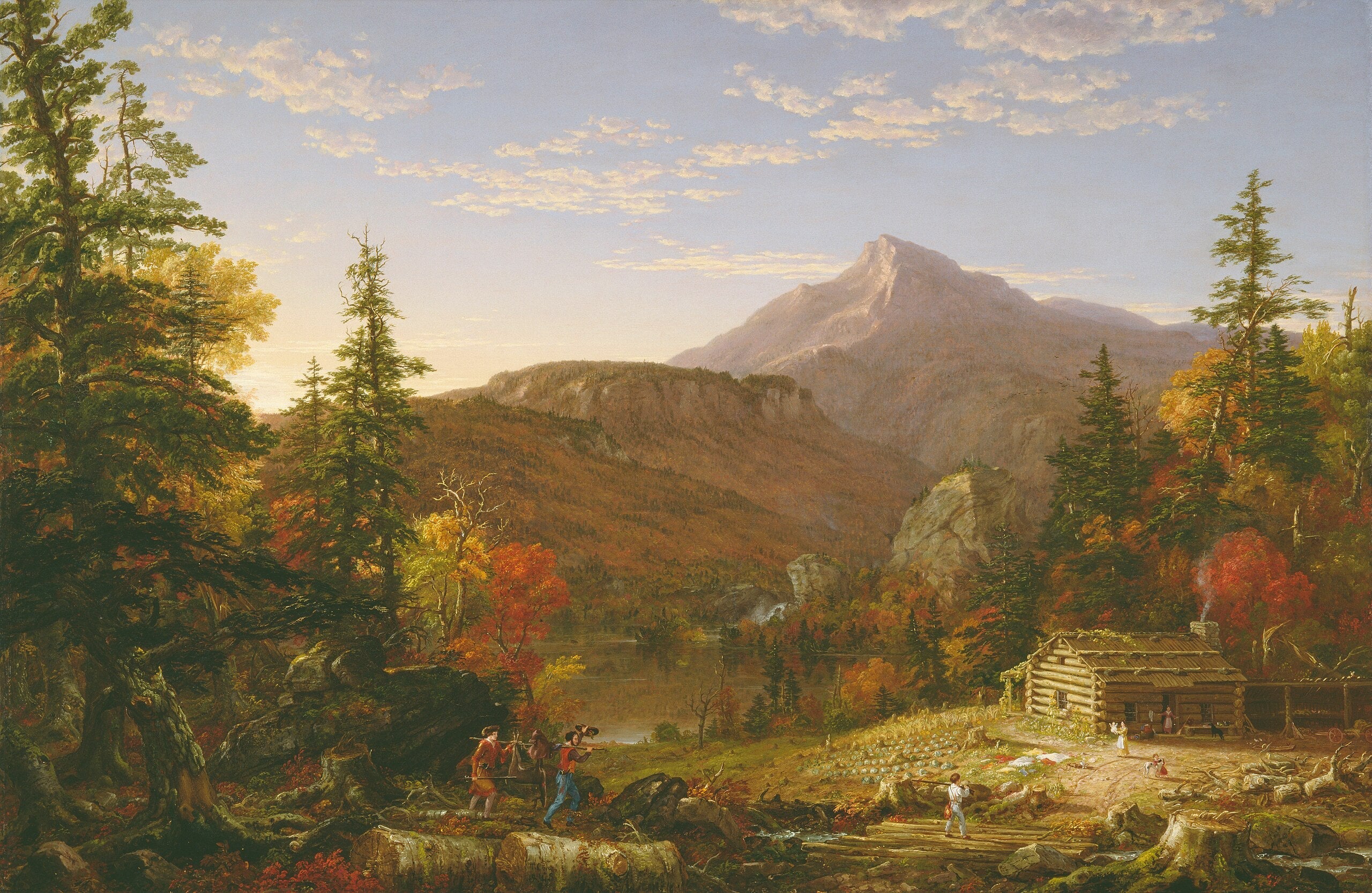 Le Retour du chasseur - Thomas Cole - Alpha Reproduction