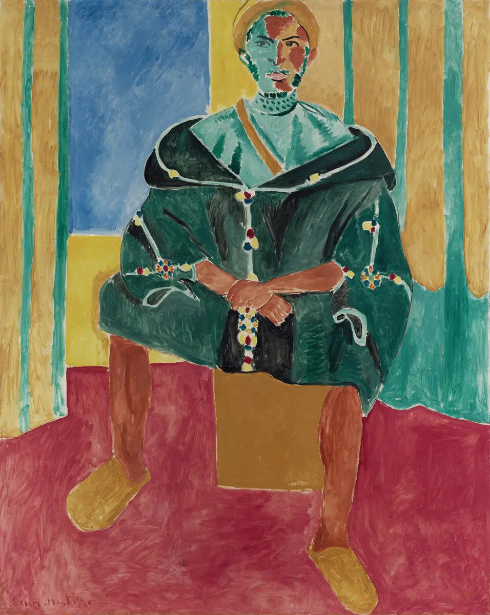 Reproduction du tableau « Le Rifain assis - Henri Matisse » par Alpha Reproduction en peinture à l’huile
