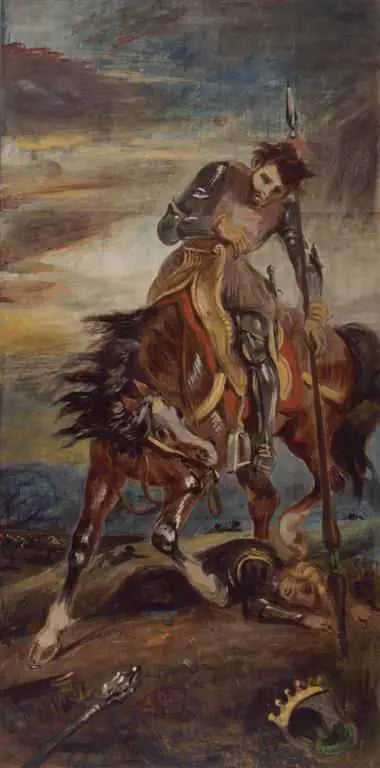 Король Родриг - Эжен Делакруа