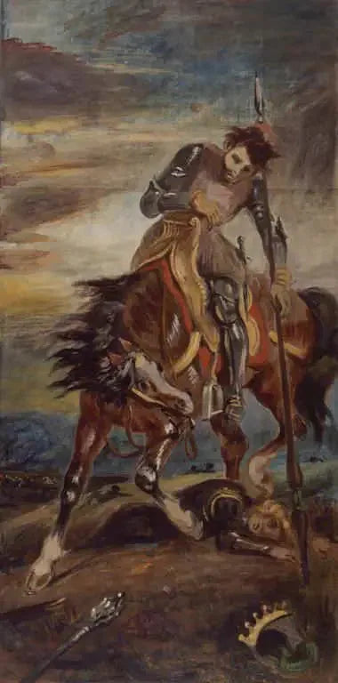 Король Родриг - Эжен Делакруа