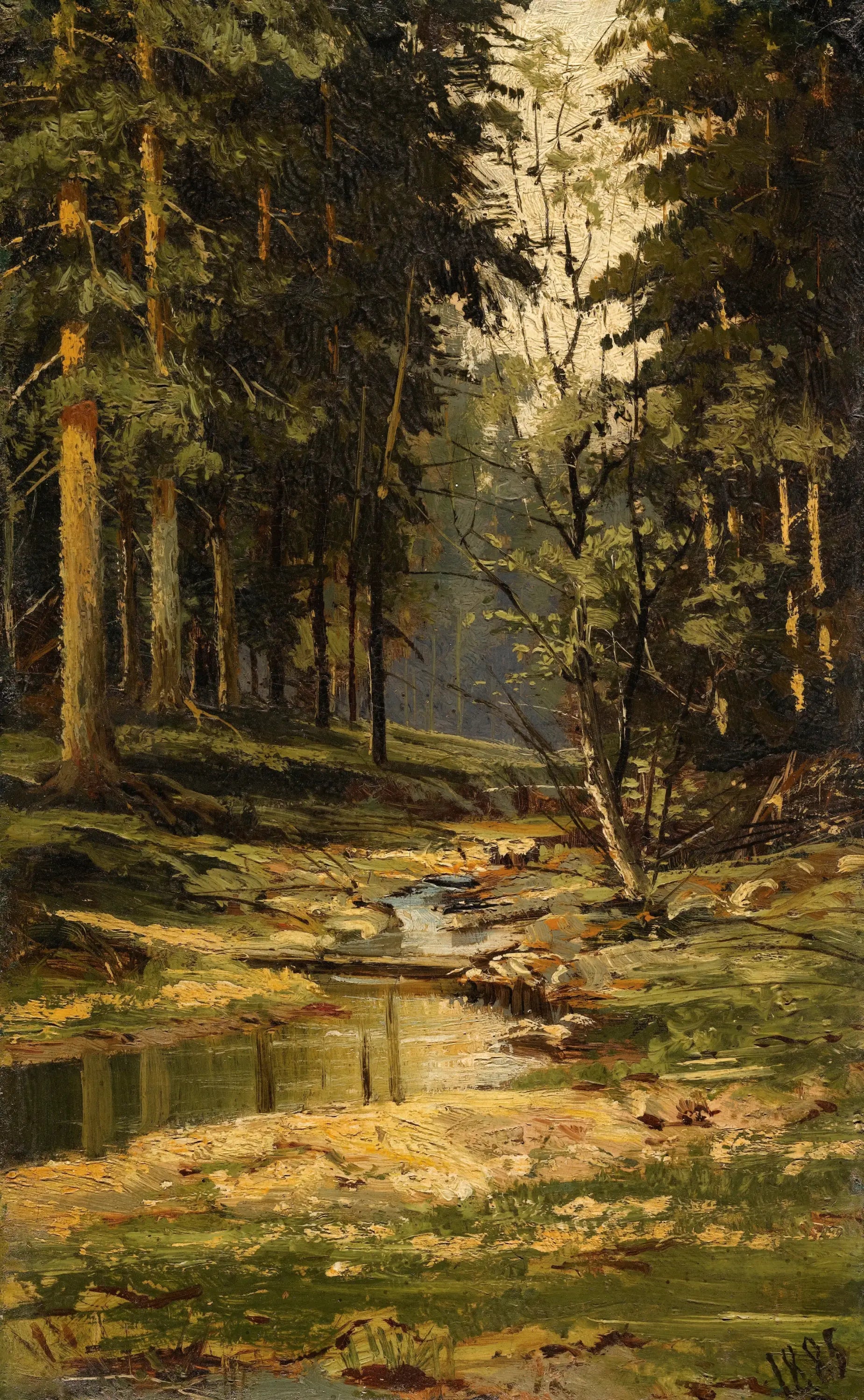 Le ruisseau de la forêt - Ivan Chichkine - Alpha Reproduction