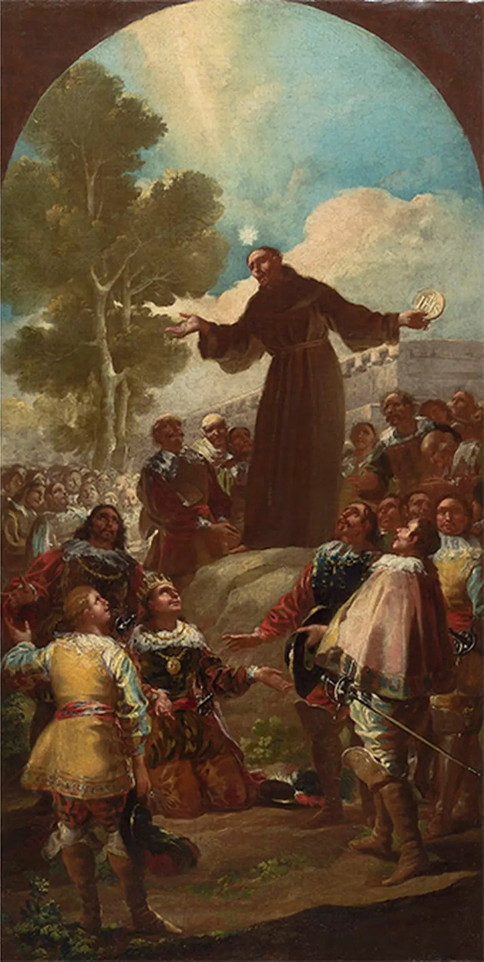 Le sermon de saint Bernardin de Sienne - Francisco de Goya image 1 reproduction de peinture à l’huile