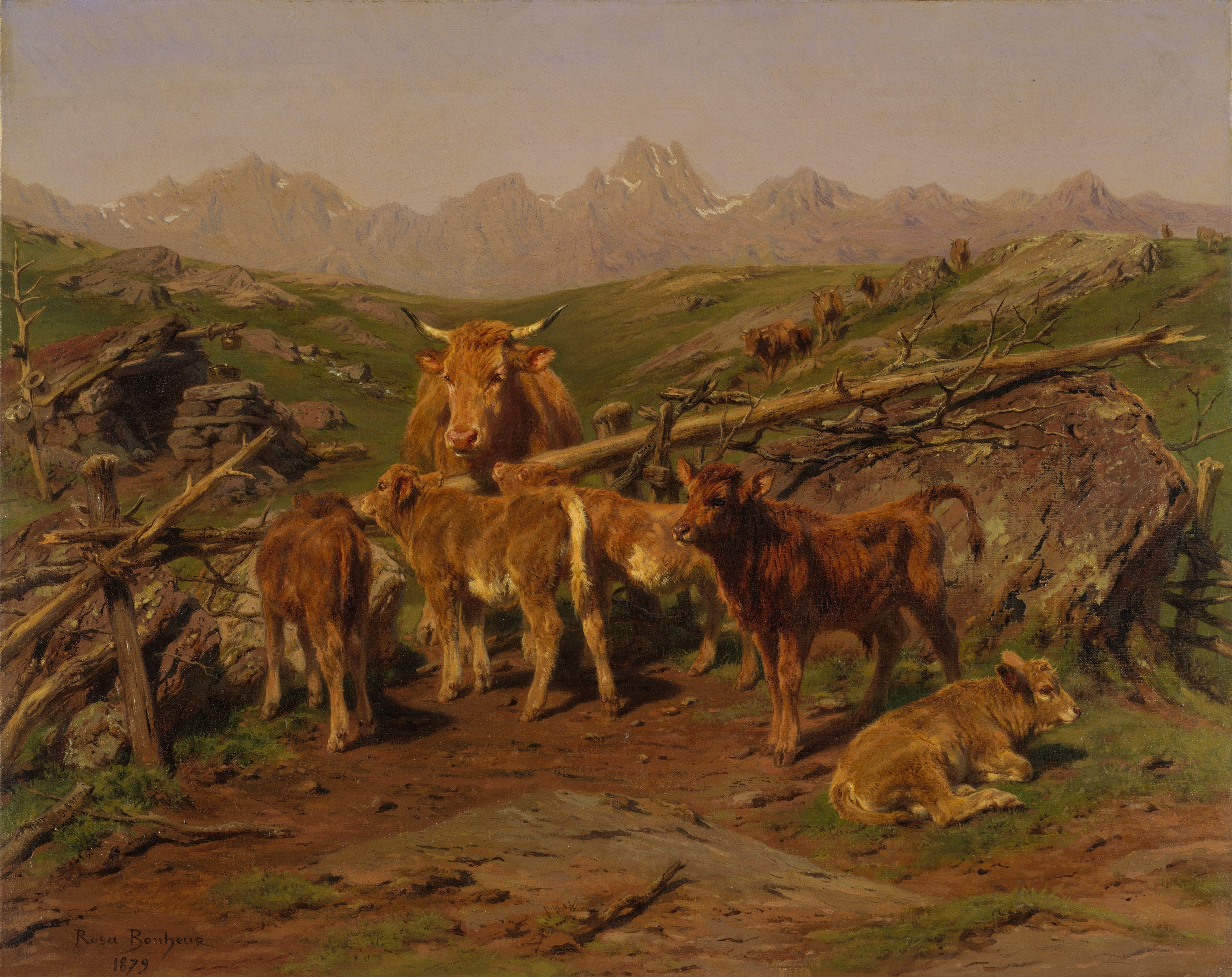 Le sevrage des veaux - Rosa Bonheur - Alpha Reproduction