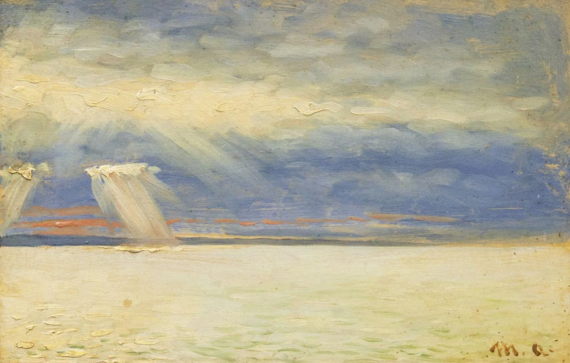 Le soleil perce les nuages. - Michael Peter Ancher