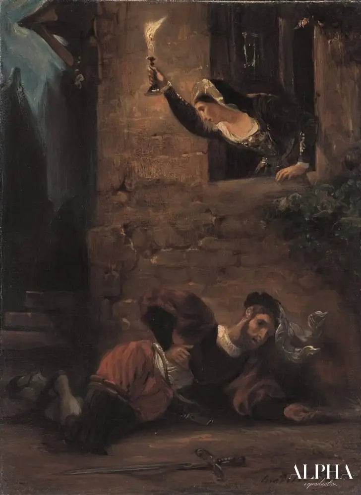 Le Valentin mourant - Eugène Delacroix - Reproductions de tableaux et peintures haut de gamme