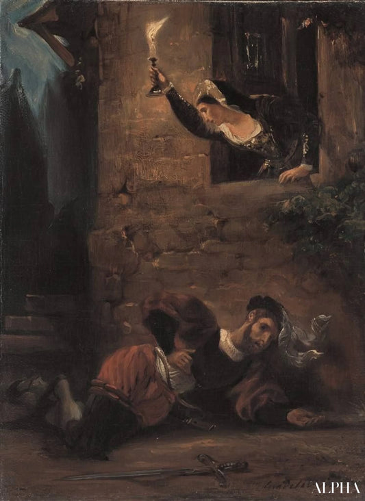 Le Valentin mourant - Eugène Delacroix - Reproductions de tableaux et peintures haut de gamme