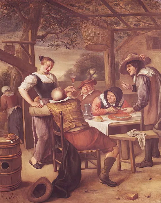 Le vieil homme importun - Jan Steen image 1 copie de tableau peinte à la main
