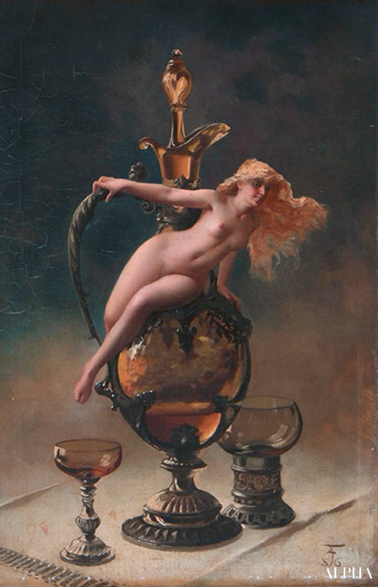 Le Vin De Tokai - Luis Ricardo Falero - Reproductions de tableaux et peintures haut de gamme