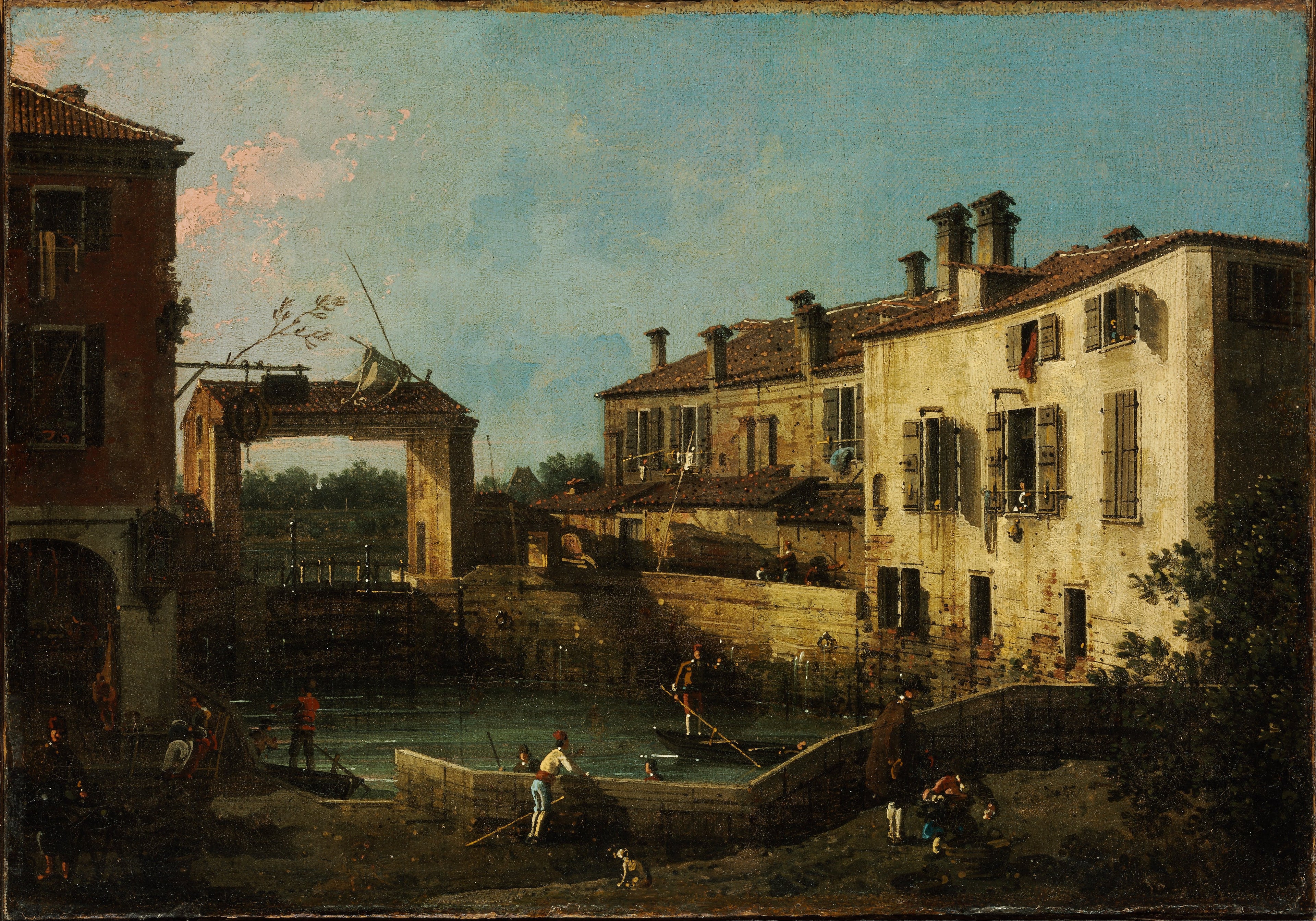 L’Écluse à Dolo - Canaletto - Alpha Reproduction