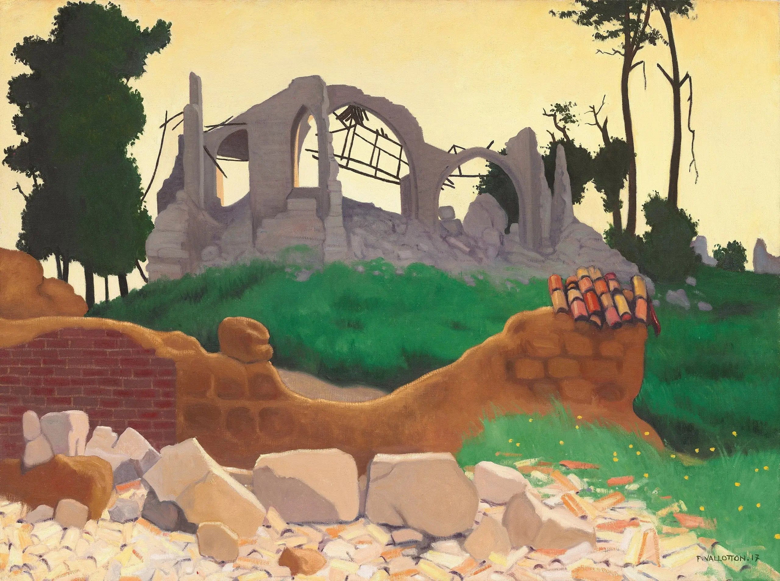L’Église de Souain - Félix Vallotton - Alpha Reproduction