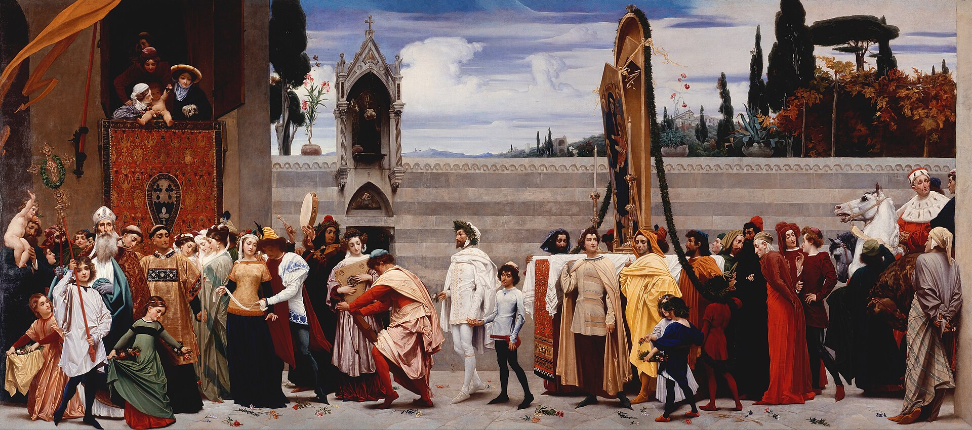 Cimabue’s Celebrated Madonna is Carried in Procession - Frederic Leighton