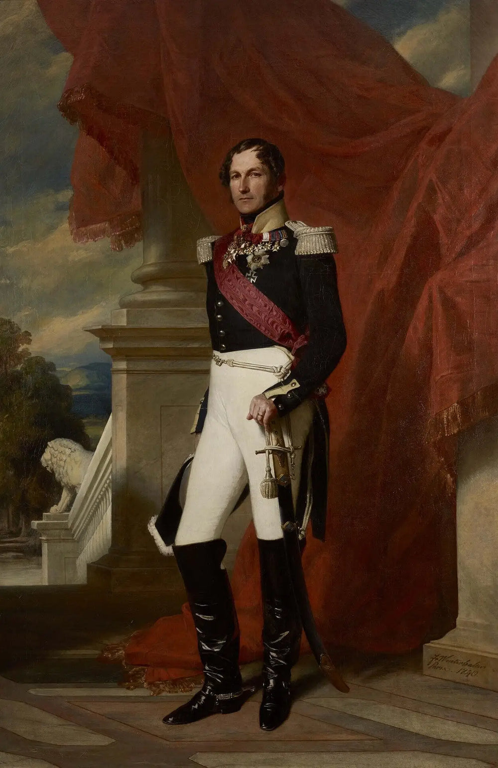 Léopold Ier roi des Belges - Franz Xaver Winterhalter - Alpha Reproduction