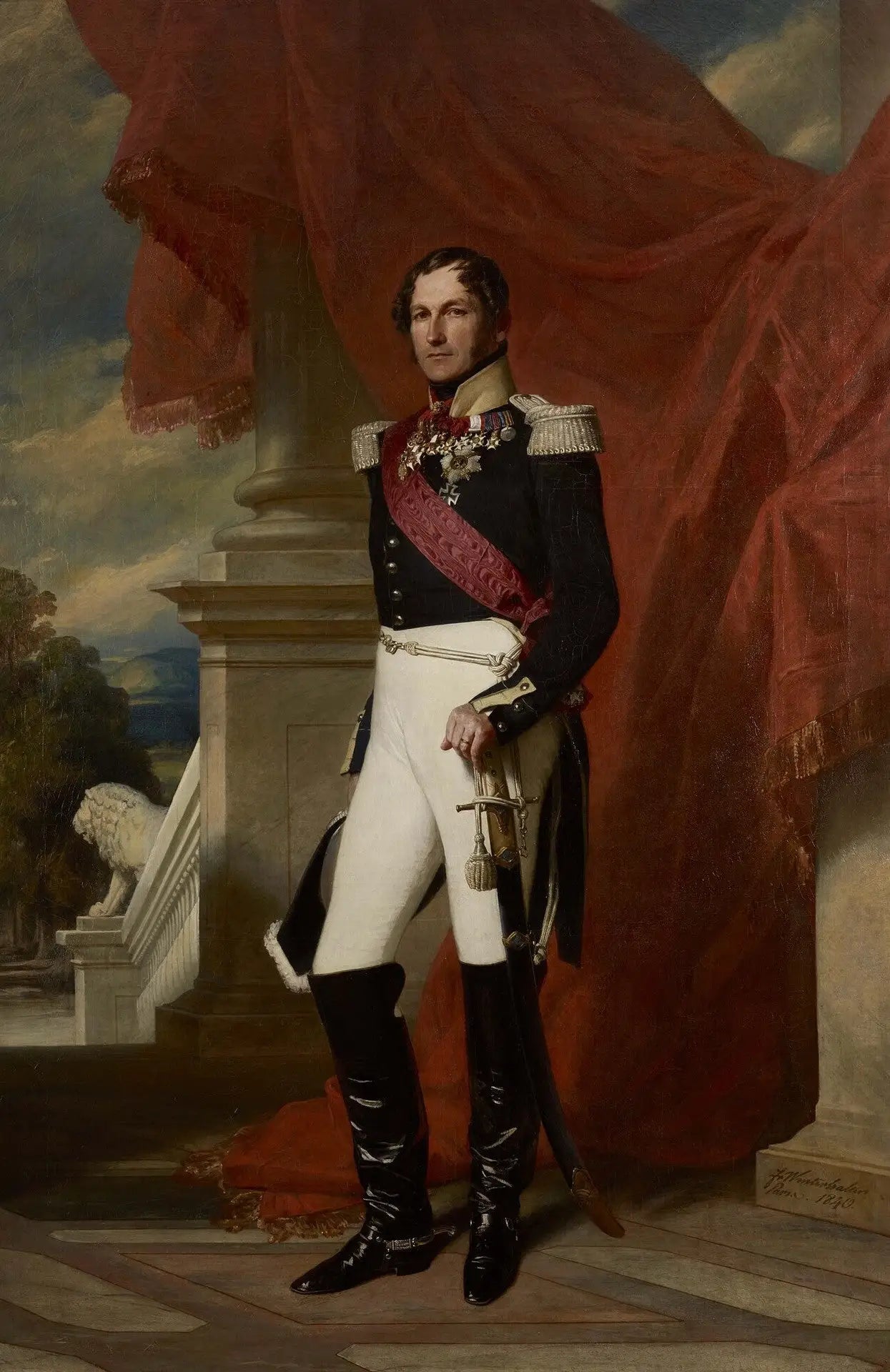 Léopold Ier roi des Belges - Franz Xaver Winterhalter - Alpha Reproduction