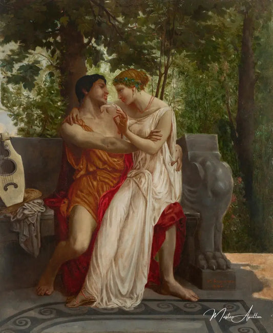 Les amoureux - William Bouguereau Reproductions de tableaux à la peinture à l’huile