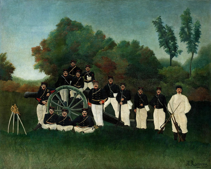 Les Artilleurs - Анри Руссо