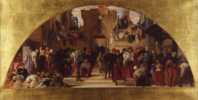 Les arts de l’industrie appliqués à la guerre (étude pour une peinture murale au Victoria and Albert Museum) - Frederic