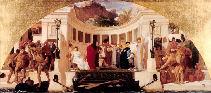 Les arts de l’industrie appliqués à la paix (étude pour une peinture murale au Victoria and Albert Museum) - Frederic