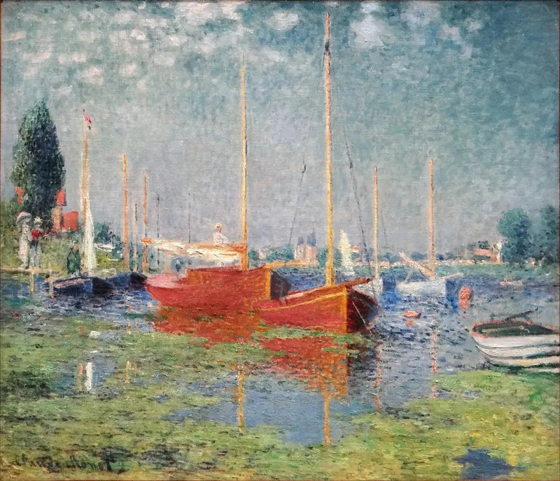 Красные лодки, Аржантёй - Клод Моне