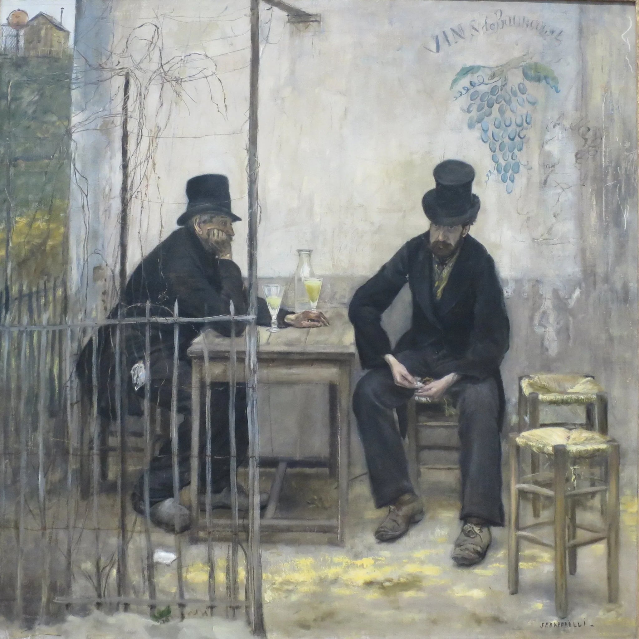Les Buveurs d'absinthe - Jean-François Raffaëlli image 1 reproduction de peinture à l’huile
