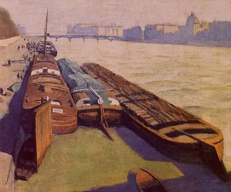 Лодки, берег Сены — Феликс Валлоттон