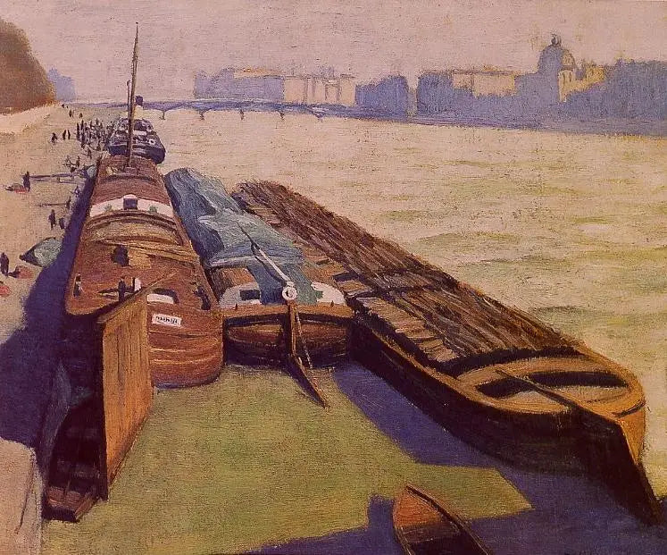 Лодки, берег Сены — Феликс Валлоттон