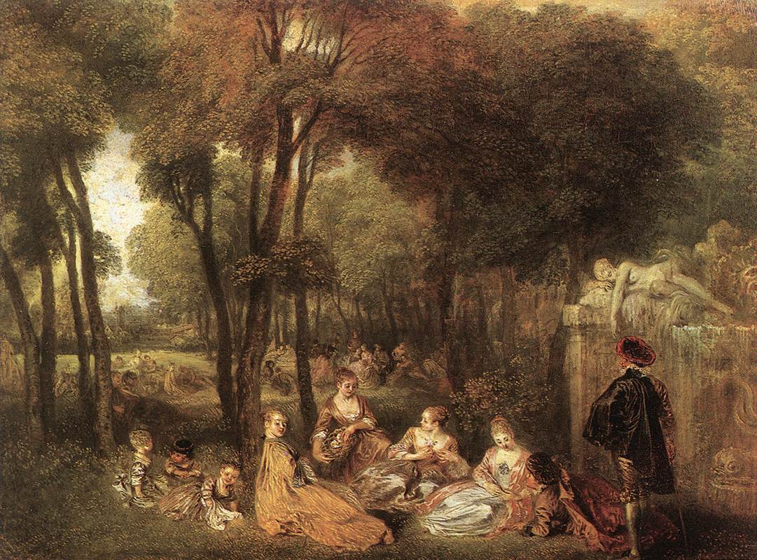 Les Champs-Élisées - Antoine Watteau - Alpha Reproduction