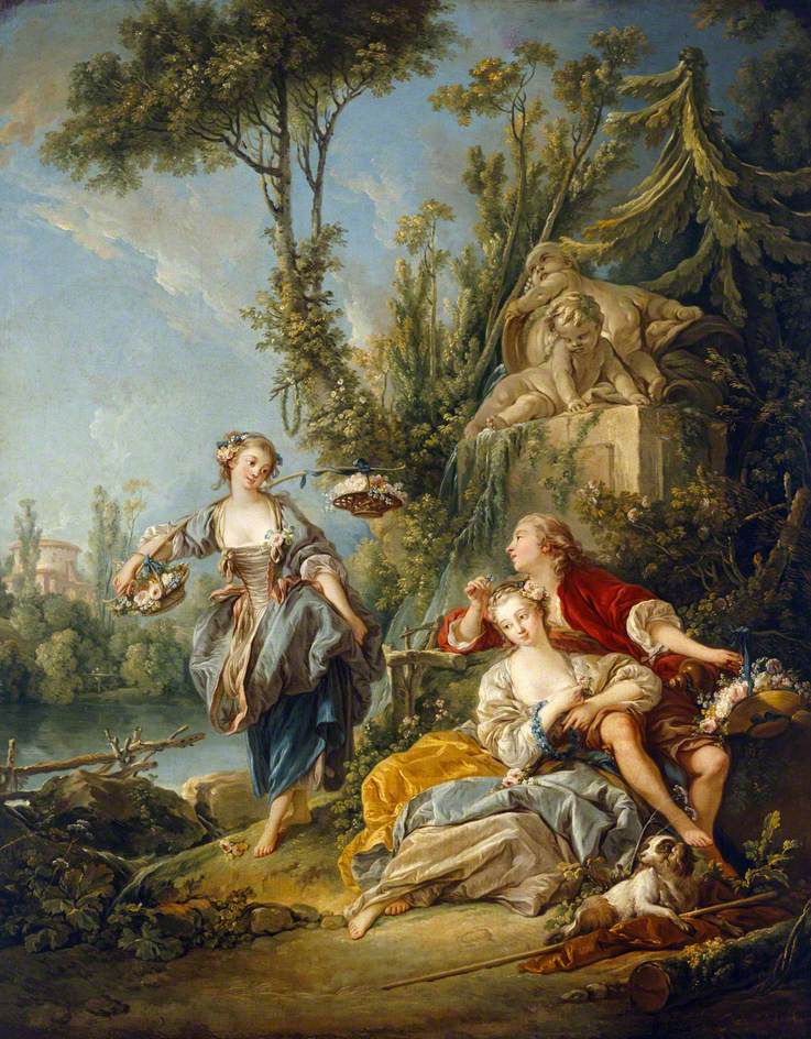 Les cueilleurs de fleurs - François Boucher - Alpha Reproduction