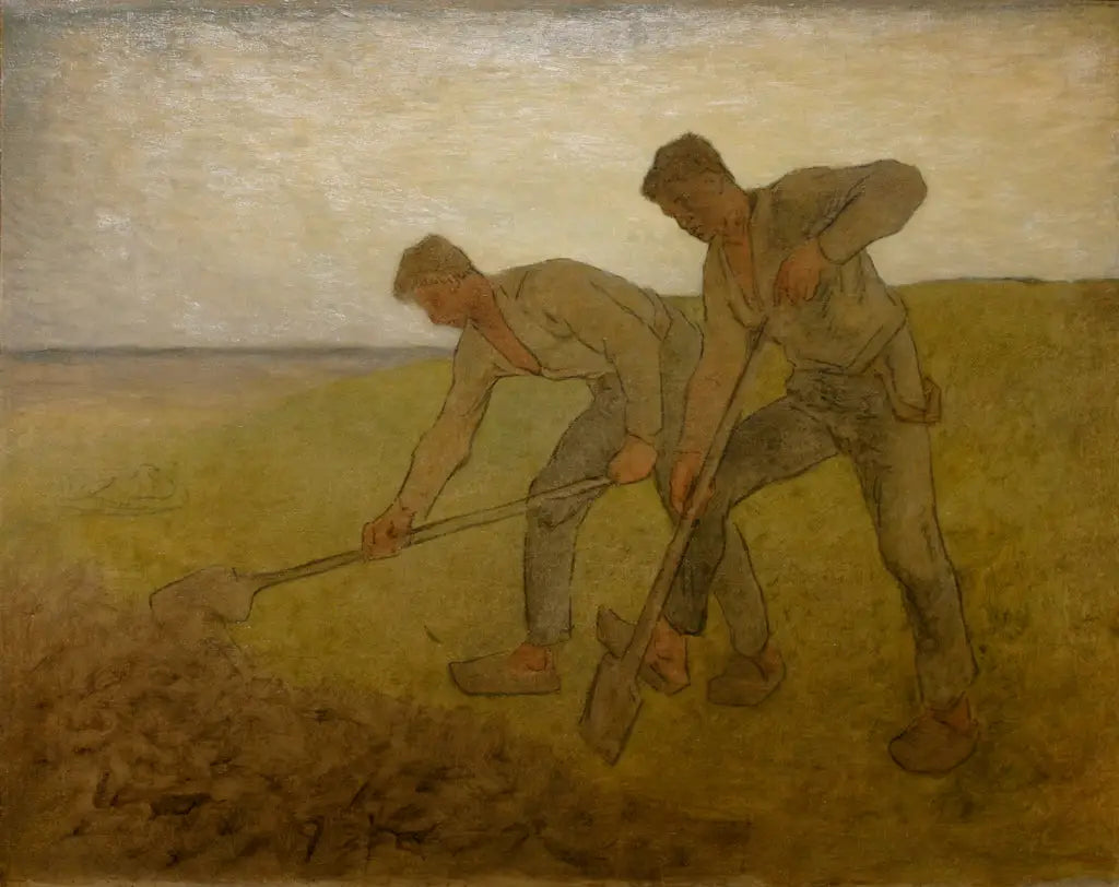 Les deux bêcheurs - Jean-François Millet - Alpha Reproduction