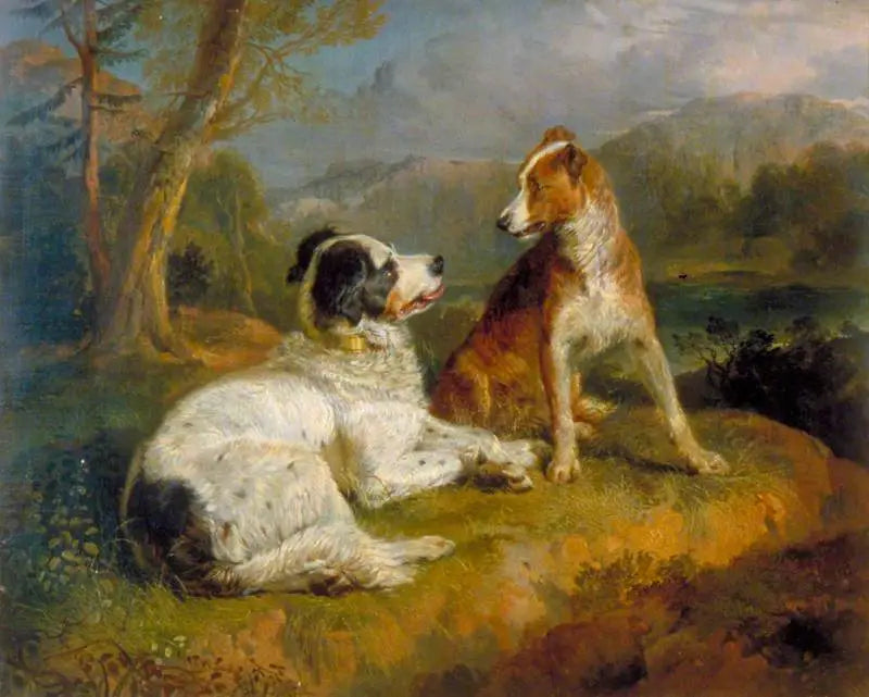 Les Deux Chiens (d’après le poème de Robert Burns) - Edwin Henry Landseer - Alpha Reproduction