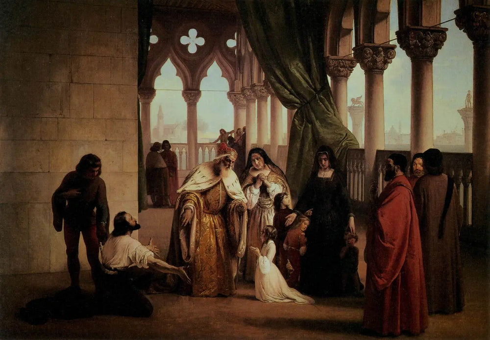 Les deux Foscari - Francesco Hayez - Alpha Reproduction