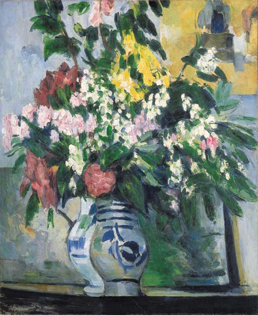 Reproduction du tableau « Les Deux Vases de fleurs - Paul Cézanne » par Alpha Reproduction en peinture à l’huile