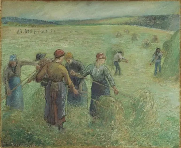 Жнецы - Камиль Писсарро