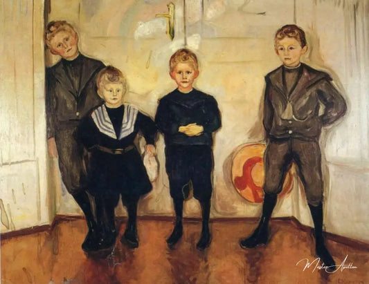 Les Fils du Dr Linde - Edvard Munch - Reproductions de tableaux et peintures haut de gamme